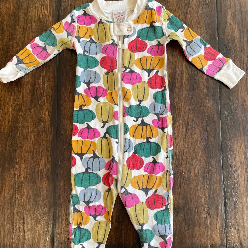 Hanna Andersson Multicolor Pumpkin Print Pajama
